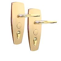 Ручки на планці MUL-T-LOCK G.MEDAL набір золото